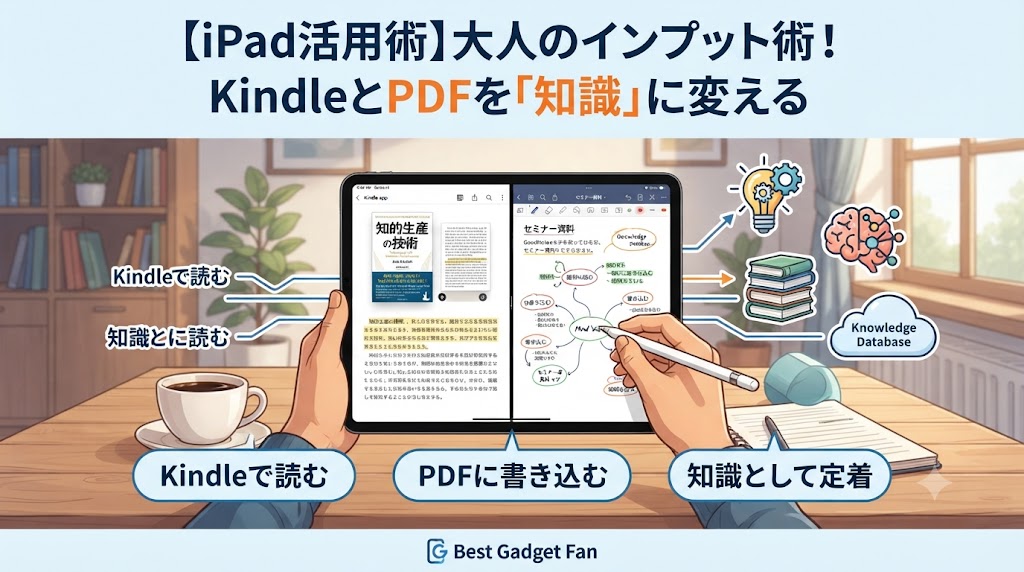 【iPad活用術】大人のインプット術！KindleとPDFを「知識の資産」に変える勉強法