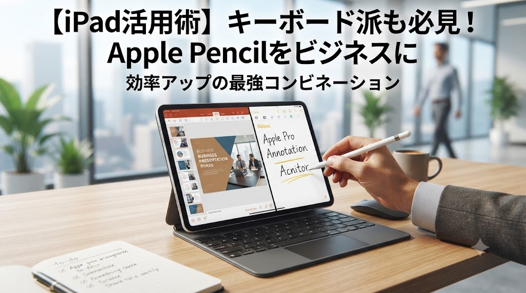 【iPad活用術】キーボード派も必見！Apple Pencilをビジネスで使うべき隠れた名機能