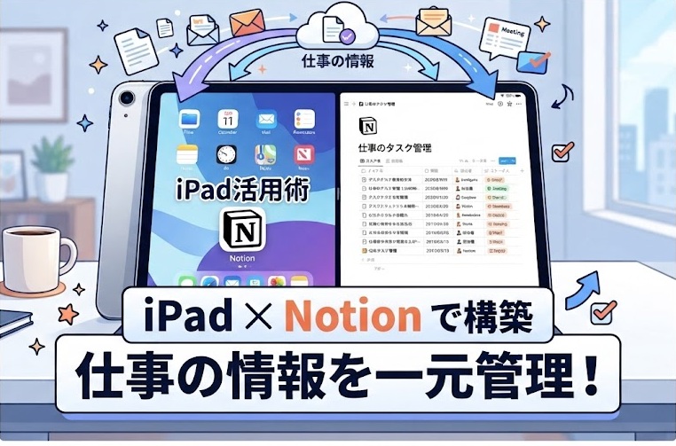 【iPad活用術】仕事の情報を一元管理！iPad ✕ Notionで構築する自分専用データベース