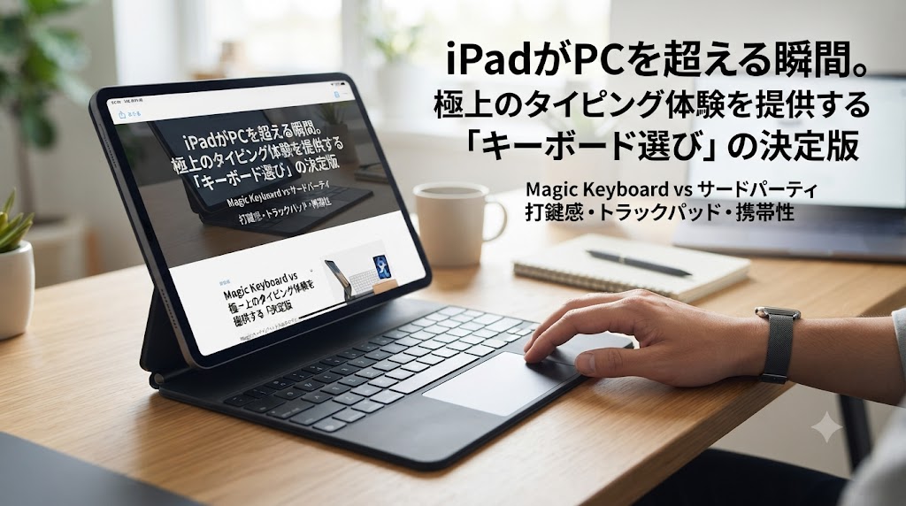 iPadがPCを超える瞬間。極上のタイピング体験を提供する「キーボード選び」の決定版