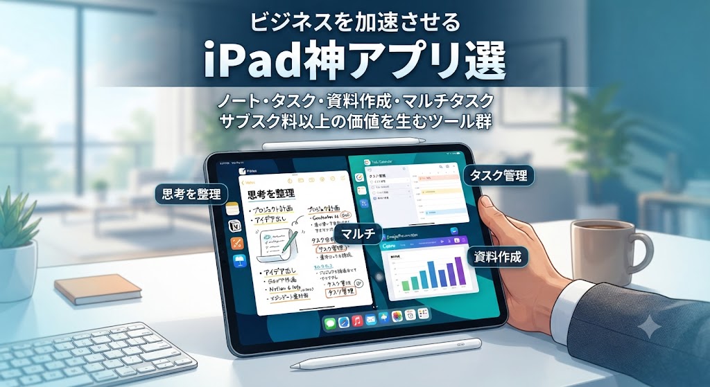 ビジネスを加速させる「iPad神アプリ」選。サブスク料以上の価値を生むツール群