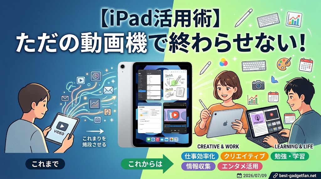 【iPad活用術】ただの​動画機で​終わらせない！​大人の​ための​「最強の​仕事道具​化計画」